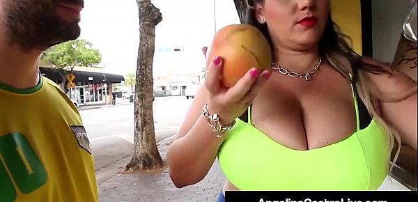  Cuban BBW Angelina Castro Takes A Hungry Cock In Her Pussy!